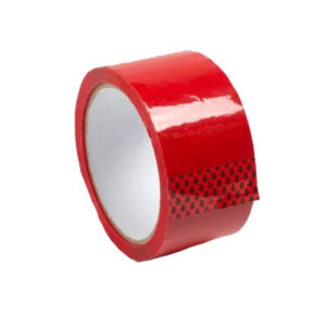 Клейкая лента красная, 48мм*50м*45мкм (скотч цветной красный)