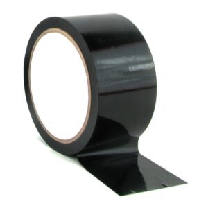 Клейкая лента чёрная, 48мм*50м*45мкм (скотч цветной чёрный)